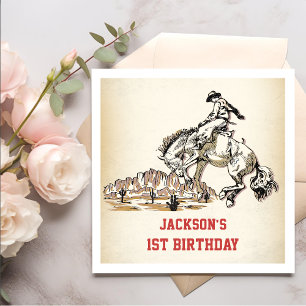 Western Cowboy Birthday Party  Napkins
