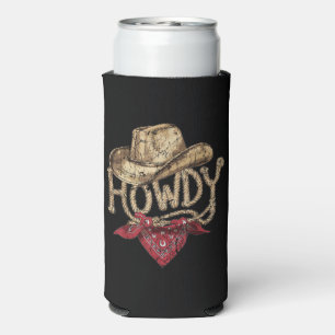 Western Cowboy Birthday Party  Seltzer Can Cooler