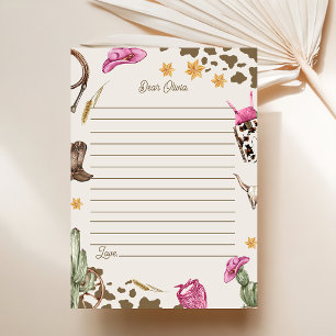 Western Cowboy Birthday Party Thank You Card