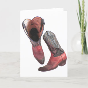 Western Cowboy Boots Card