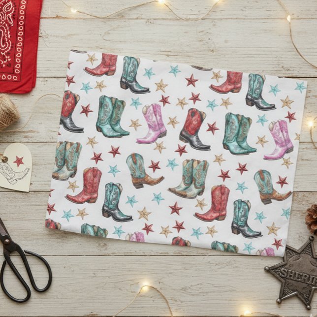 Western Cowboy boots Tissue Paper (Creator Uploaded)