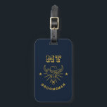 Western Cowboy Bull Skull Vintage Retro Groomsmen Luggage Tag<br><div class="desc">Personalised gifts for groomsmen and best man with western cowboy theme. Decorated with cowboy hat with vintage western font. Text and colour are editable using the Design Tool to fit your occasion. Get this customise gift for wedding,  bachelor party,  engagement party or any other special occasions.</div>
