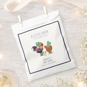 Western Cowboy Cactus Rooster Chicken Baby Shower Favour Bags