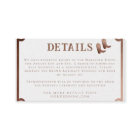 Western Cowboy Country Rustic Wedding Details