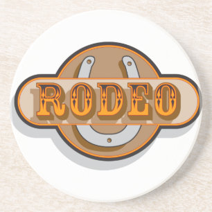 Western Cowboy Cowgirl Horse Barn Rodeo Coasters
