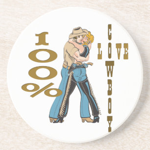Western Cowboy Cowgirl Horse Barn Rodeo Coasters