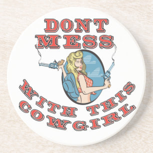Western Cowboy Cowgirl Horse Barn Rodeo Coasters