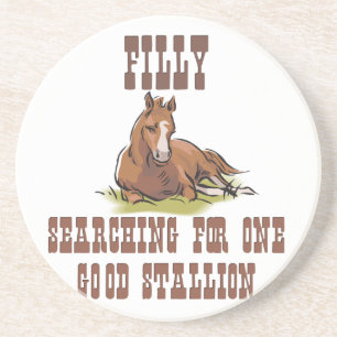 Western Cowboy Cowgirl Horse Barn Rodeo Coasters