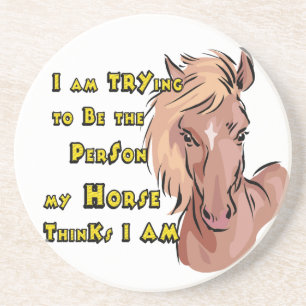 Western Cowboy Cowgirl Horse Barn Rodeo Coasters