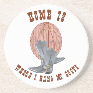 Western Cowboy Cowgirl Horse Barn Rodeo Coasters