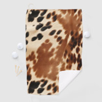 Western Cowboy Cream Brown Black Cowhide
