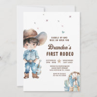 Western Cowboy First Rodeo Birthday Party