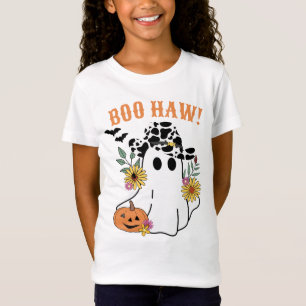 Western cowboy ghost Boo Haw fall Halloween  T-Shirt