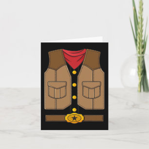 Western Cowboy Halloween Boys Kids  Card