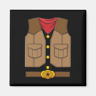 Western Cowboy Halloween Boys Kids  Magnet