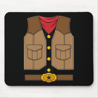 Western Cowboy Halloween Boys Kids  Mouse Pad
