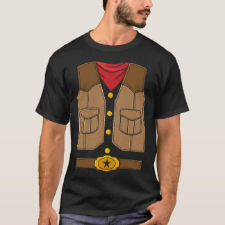 Western Cowboy Halloween Boys Kids  T-Shirt