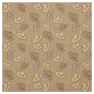 Western Cowboy Hats and Lassos Fabric