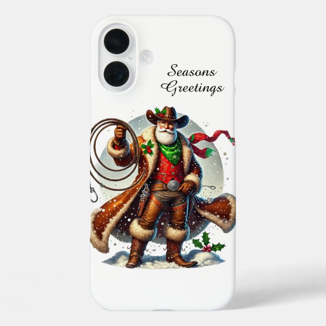 Western cowboy Holiday customisable  Case-Mate iPhone Case (Back)