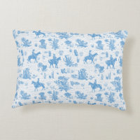 Western Cowboy Horse Cactus Desert Toile