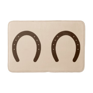 Western Cowboy Horseshoe Bath Mat