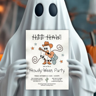 Western Cowboy Howdy-Ween Party Halloween Invitation