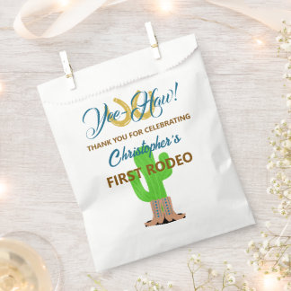 Western Cowboy Rodeo Birthday Favour Bags