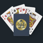 Western Cowboy Rustic Gold Monogram Groomsmen Playing Cards<br><div class="desc">Personalised gifts for groomsmen with western cowboy theme. Decorated with cowboy hat with vintage western font. Text and colour are editable using the Design Tool to fit your occasion. Get this customise gift for wedding,  bachelor party,  engagement party or any other special occasions.</div>