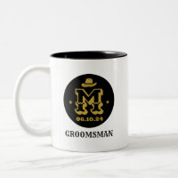 Western Cowboy Rustic Groomsmen Name Monogram