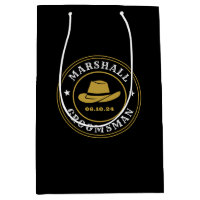 Western Cowboy Rustic Logo Personalised Groomsmen