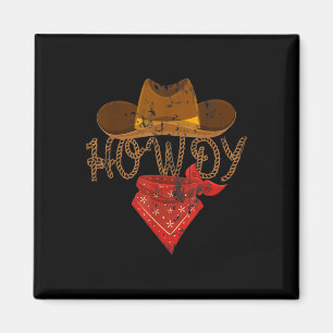 Western Cowboy Tees Howdy - Clic Fit, Short Sleeve Magnet