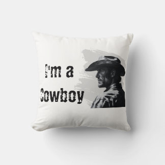 Western Cowboy Throw Pillow | Gifts for Him