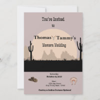 Western Cowboys and Indians Costume Themed Wedding