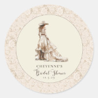 Western Cowgirl and Lace Cowboy Boots Baby Shower