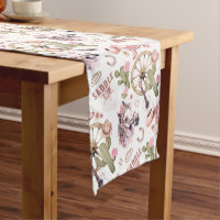 Western Cowgirl Baby Shower Table Runner – Pink 