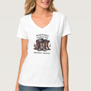 Western Cowgirl Bridal Squad Shirt