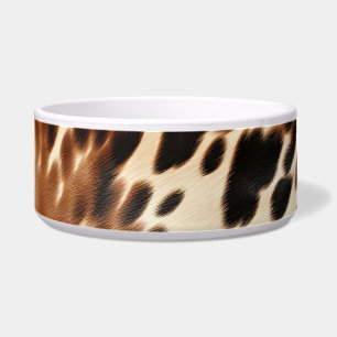 Western Cowgirl Brown White Cowhide