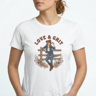 Western Cowgirl Country Girl Boho T-shirt Tri-Blend Shirt