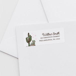 Western Cowgirl Girl Baby Shower Return Address