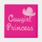 Western Cowgirl Princess With Pink Hat