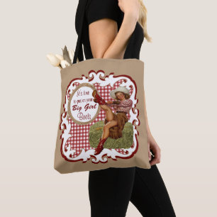 Western Cowgirl Put On Your Big Girl Boots 2 Tote Bag