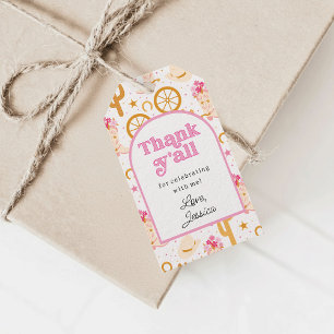 Western Cowgirl Rodeo Birthday Party Thank You Gift Tags