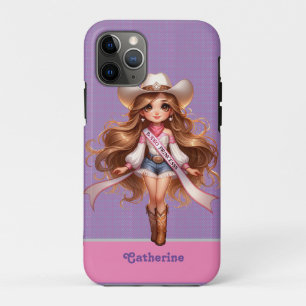 Western Cowgirl Rodeo Princess 1 Personalised Case-Mate iPhone Case