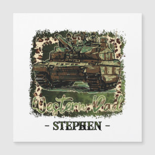 Western Dad Military Tank Camouflage