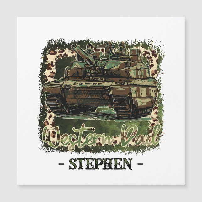 Western Dad Military Tank Camouflage (Front)