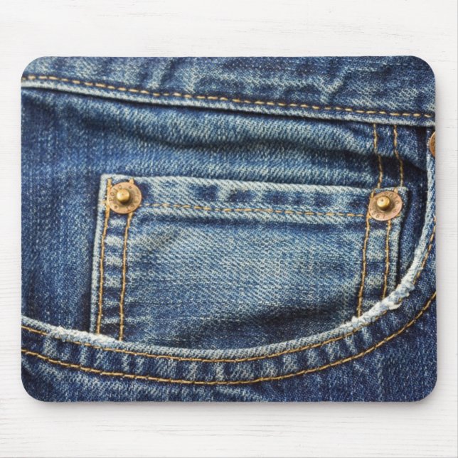 Western Denim Jeans Mouse Pad (Front)