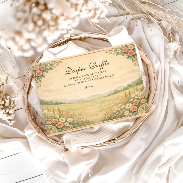 Western Desert Floral Diapper Raffle  Enclosure Card (Creator Uploaded)