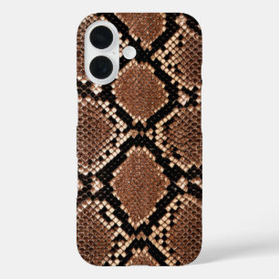 Western Diamondback Rattlesnake Skin iPhone 16 Case