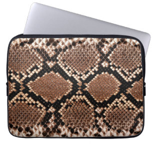 Western Diamondback Rattlesnake Skin Laptop Sleeve