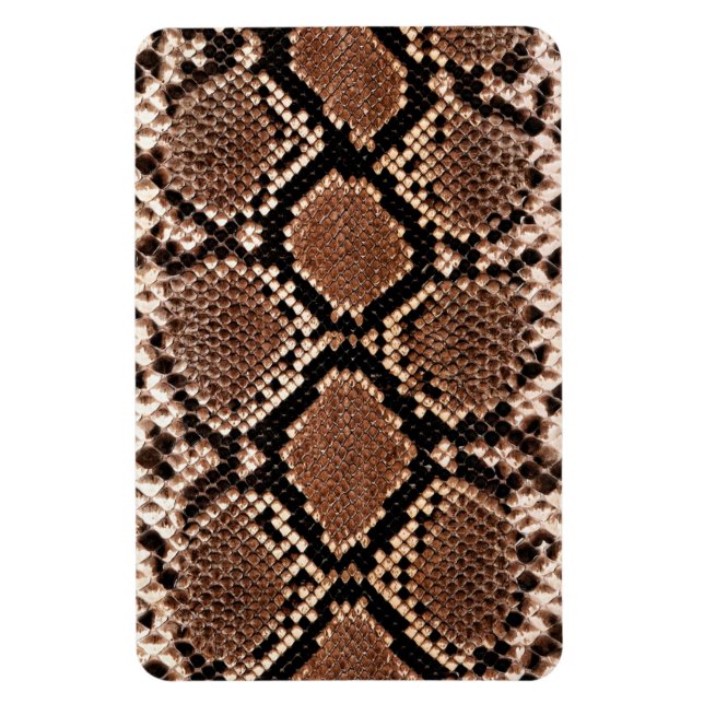 Western Diamondback Rattlesnake Skin Magnet (Vertical)
